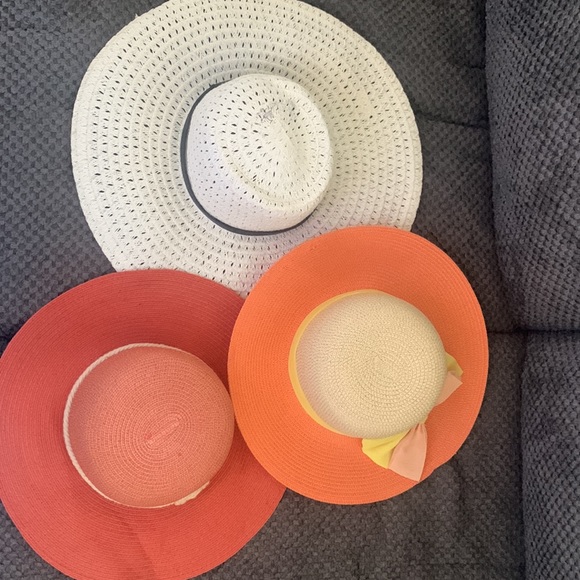 BCBGMaxAzria Accessories - BCBG summer hat and two more